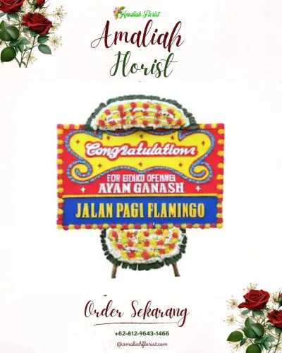 Bunga Papan Congratulation di Wonokromo